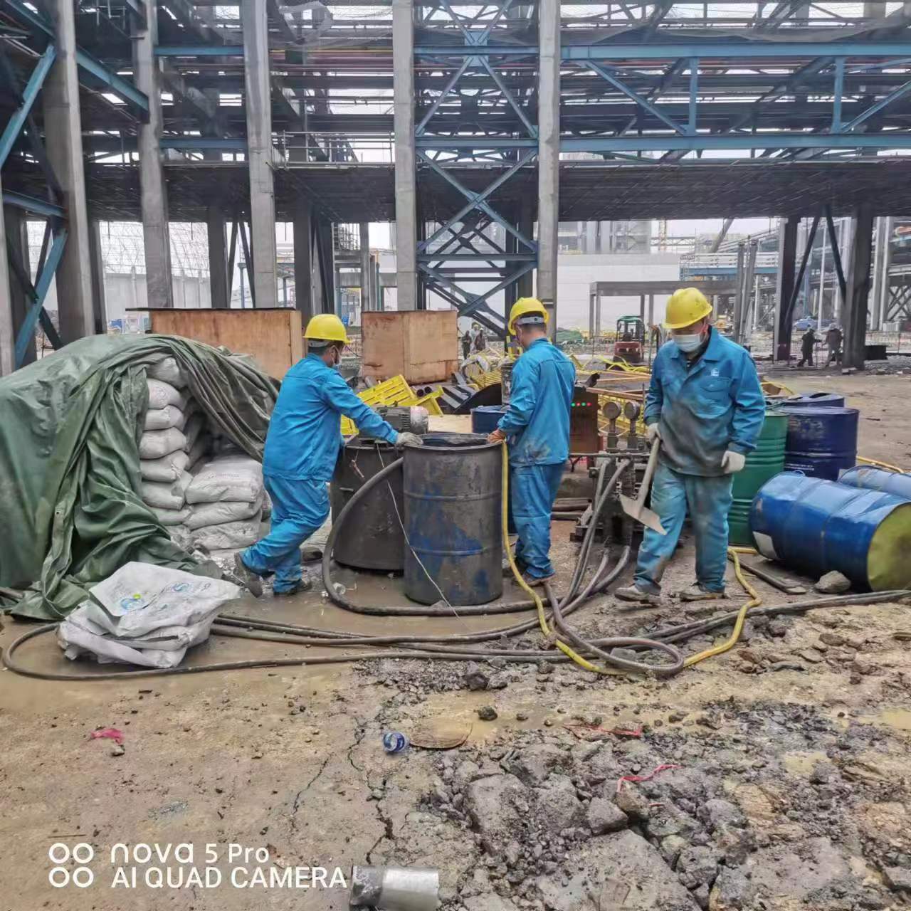 建昌设备基础下沉沉降注浆加固施工